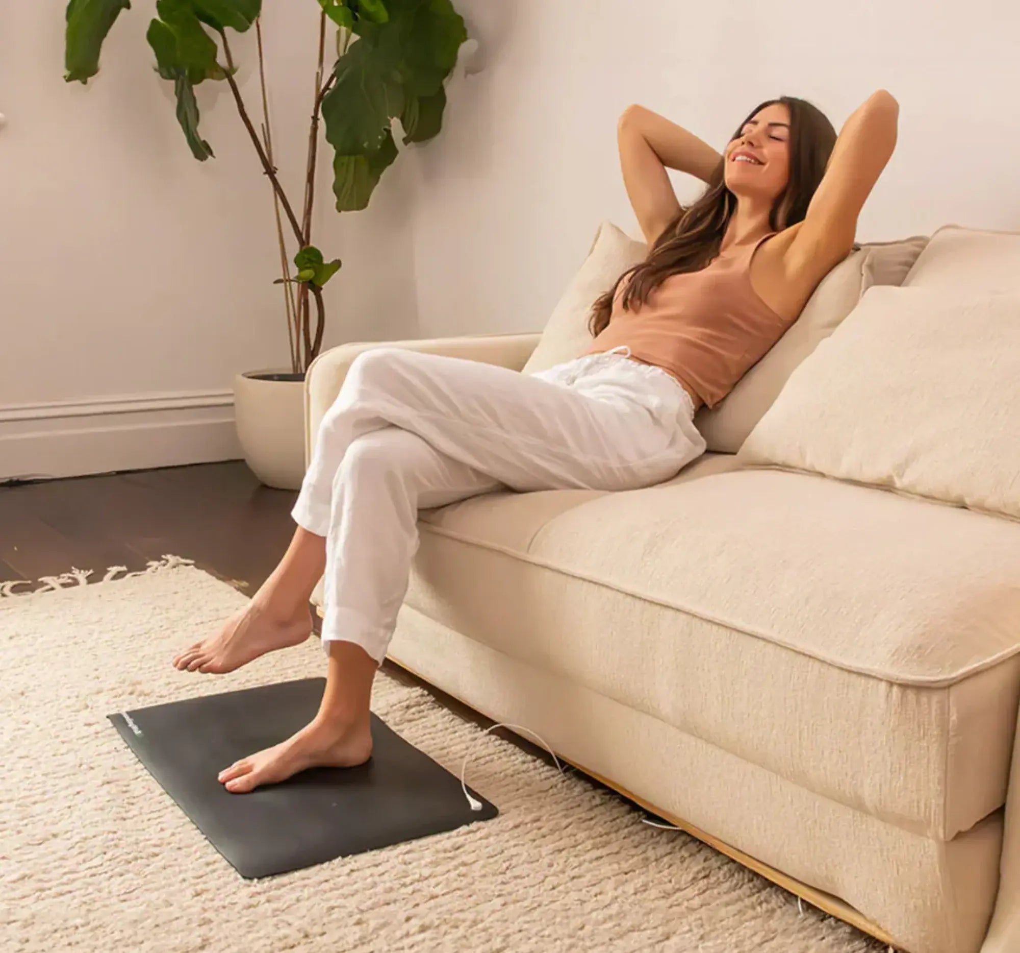 Touch the mat with any part of your body and enjoy the benefits.